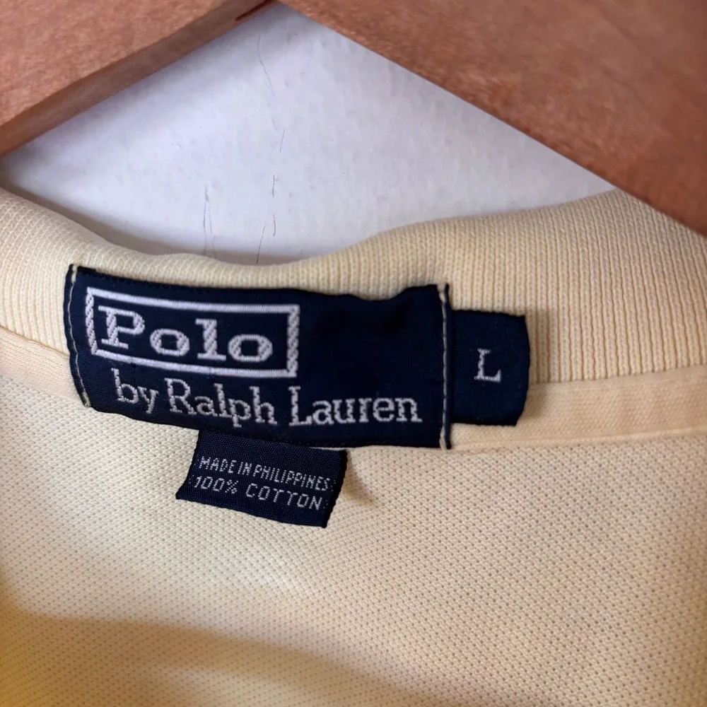 Polo Ralph Lauren Yellow Classic Polo Preppy Size Large